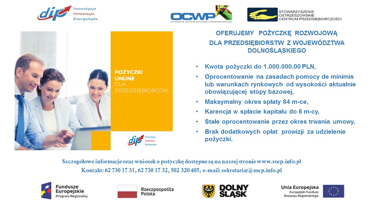 Pożyczka Rozwojowa dla MSP z województwa dolnośląskiego
