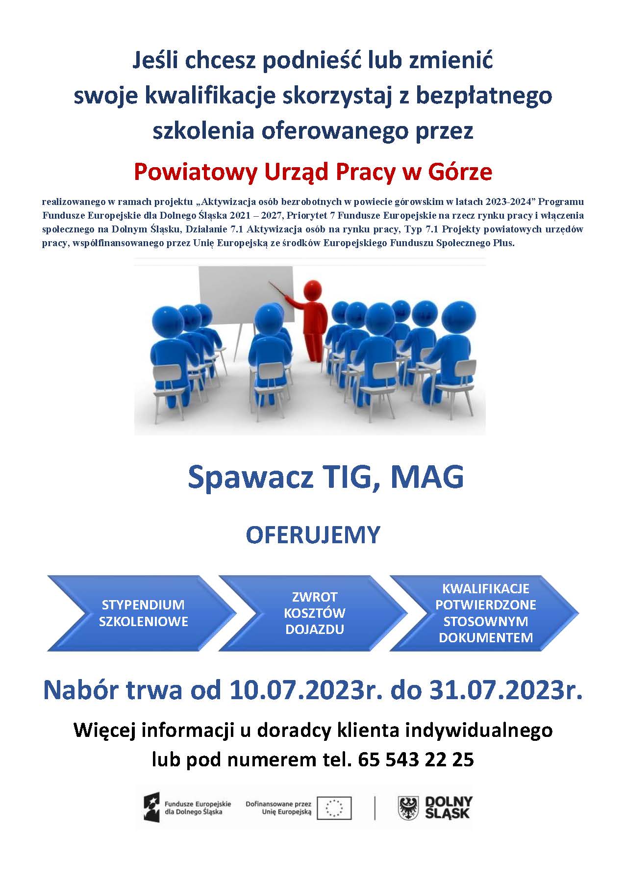 Nabór na szkolenie grupowe od 10.07.2023 do 31.07.2023