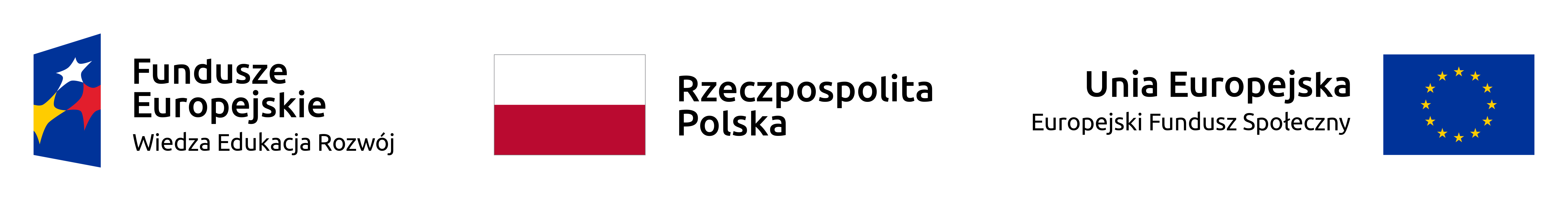 Logo PO WER kolor z flagą Polski