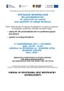 Plakat z informacją dot. spotkania dla przedsiębiorców nt. pożyczek na rozwój oraz grantów na usługi doradcze