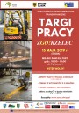 Plakat informacyjny dot. Targów pracy organizowanych w Zgorzelcu w dniu 15.05.2019